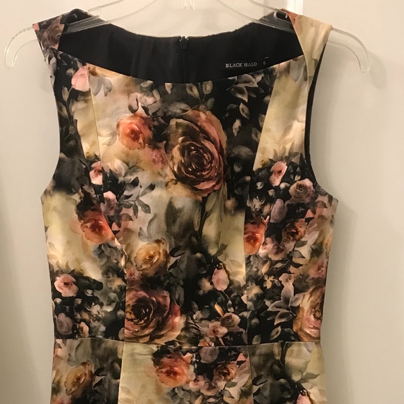 BLACK HALO SHANNA FLORAL SHEATH DRESS - Picture 3 of 8